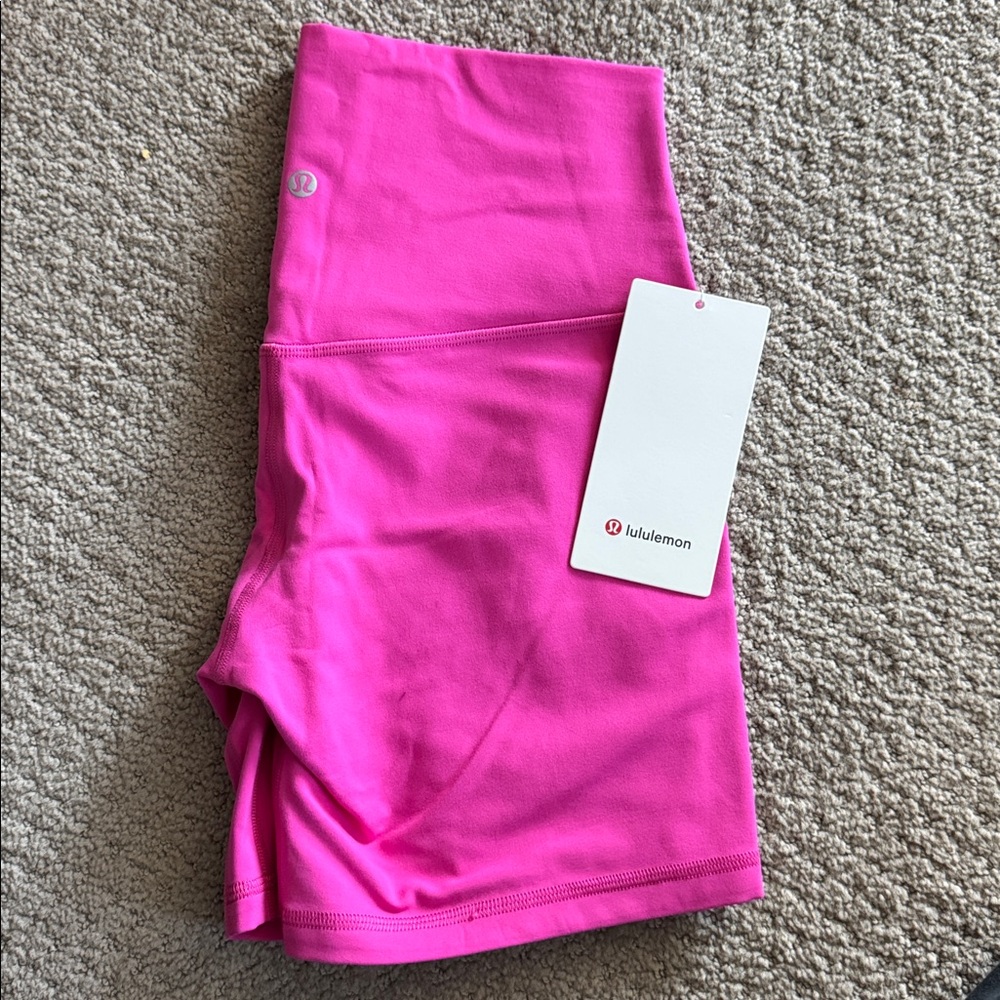 Lululemon Athletica Sonic Pink SNCP HR Align Shorts 6”